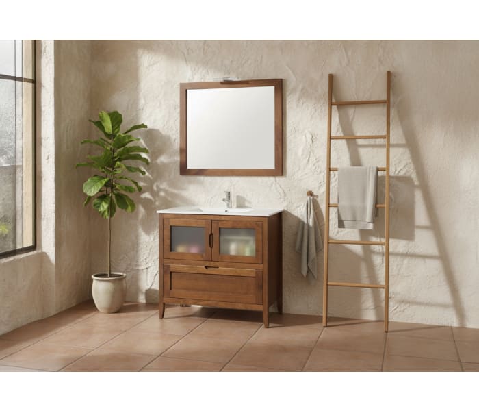 Conjunto mueble de baño rústico Bruntec Timor Principal 3