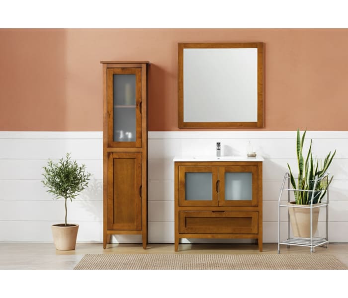 Conjunto mueble de baño rústico Bruntec Timor Principal 2