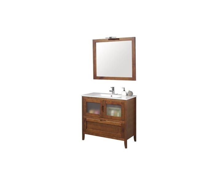 Conjunto mueble de baño rústico Bruntec Timor Principal 2