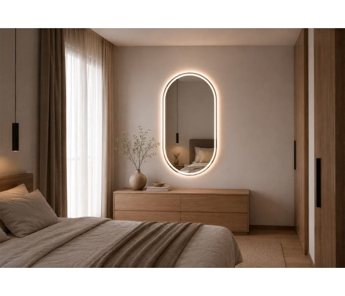 Espejo de baño con luz LED Bruntec Aris Principal 4