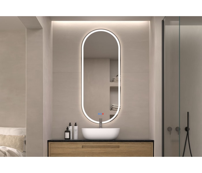 Espejo de baño con luz LED Bruntec Aris Principal 1
