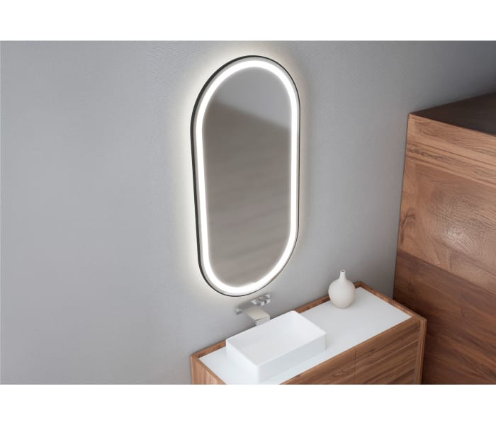Espejo de baño con luz LED de Bruntec Aris Detalle 1