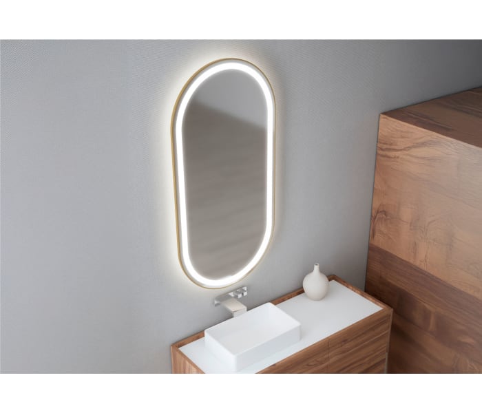 Espejo de baño con luz LED de Bruntec Aris Detalle 2