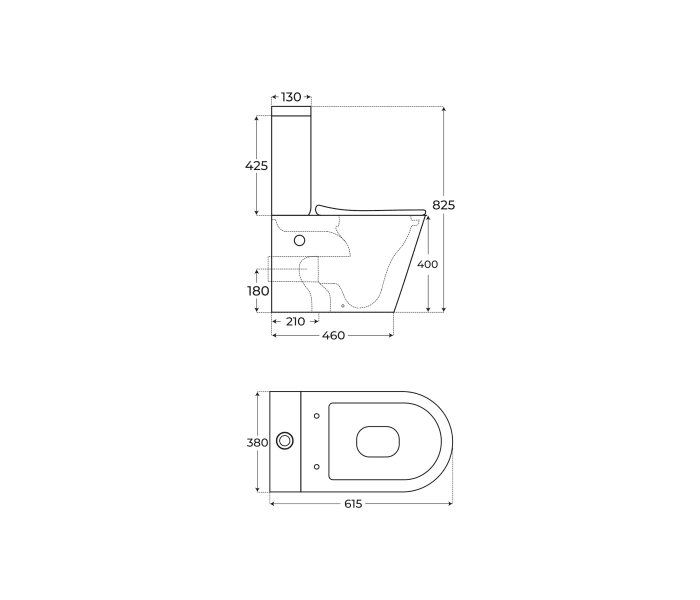 Inodoro compacto Fossil Natura Frades Croquis 5
