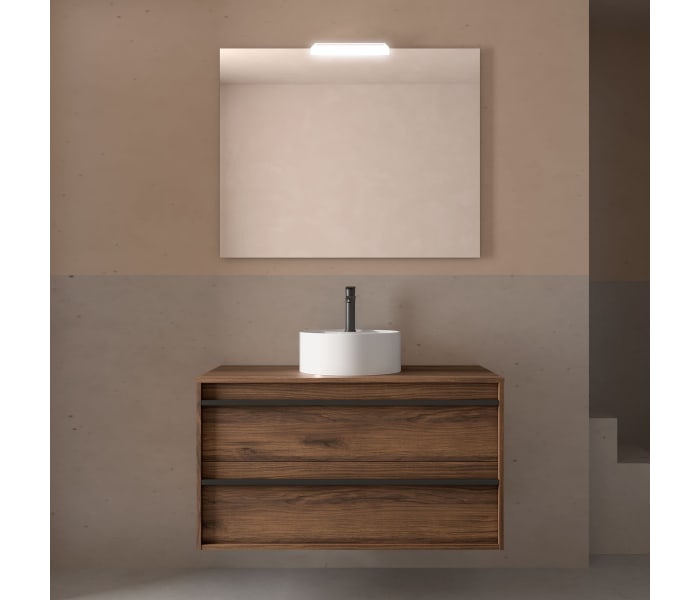 Mueble de baño con encimera de madera Salgar Attila Ambiente 30