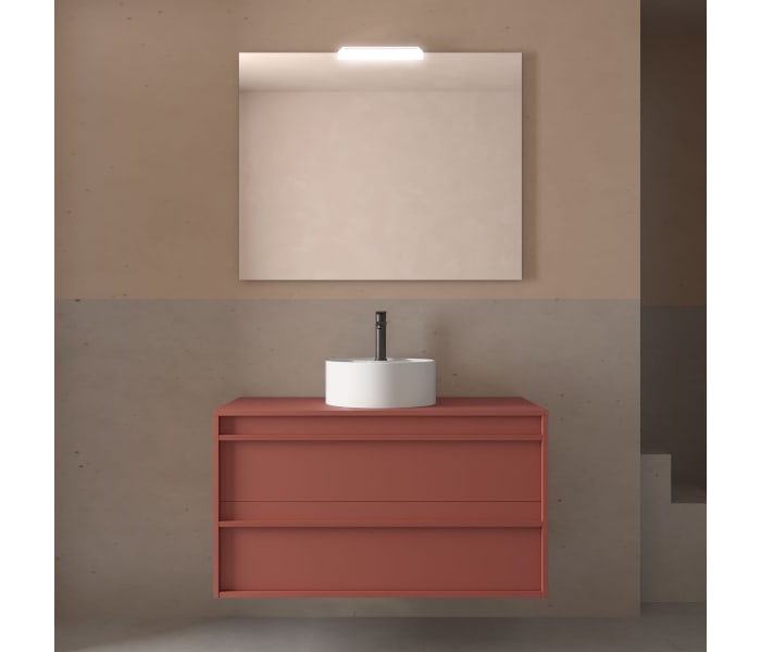 Mueble de baño con encimera de madera Salgar Attila Ambiente 31