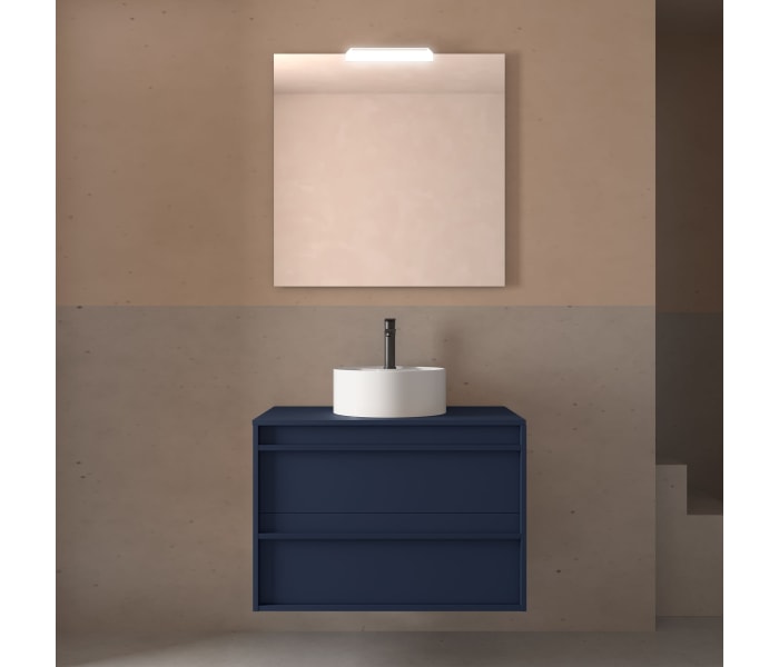 Mueble de baño con encimera de madera Salgar Attila Ambiente 20