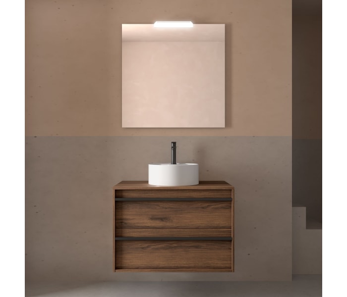 Mueble de baño con encimera de madera Salgar Attila Ambiente 22