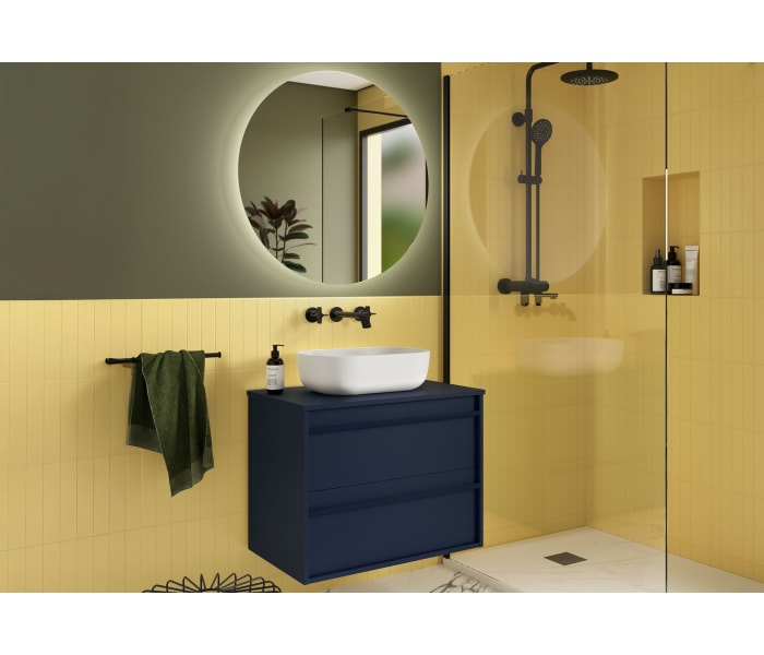 Mueble de baño con encimera de madera Salgar Attila Ambiente 11