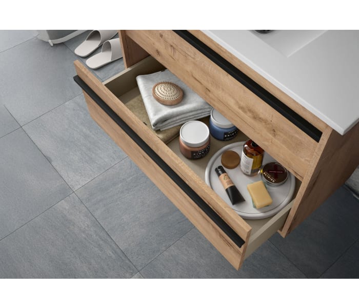Mueble de baño con encimera de madera Salgar Attila Detalle 9