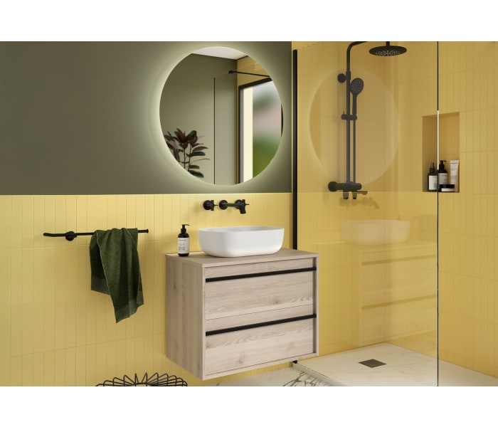 Mueble de baño con encimera de madera Salgar Attila Ambiente 13