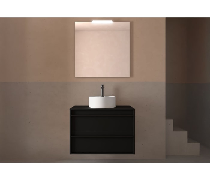 Mueble de baño con encimera de madera Salgar Attila Ambiente 19