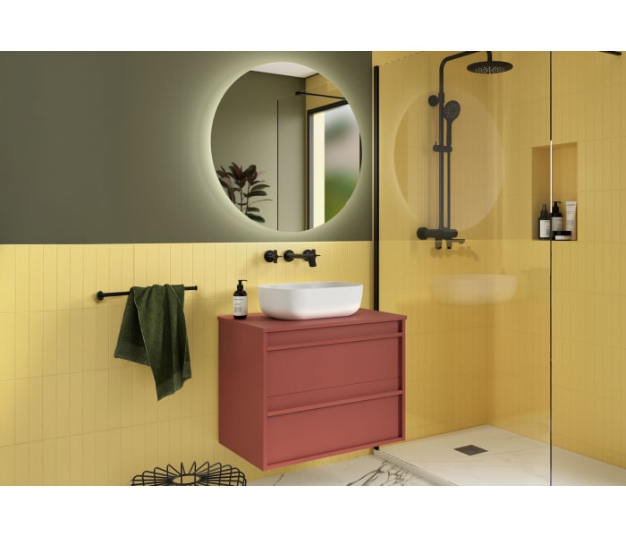Mueble de baño con encimera de madera Salgar Attila Ambiente 15