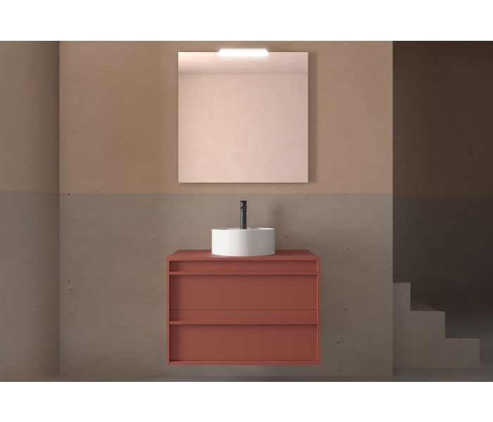 Mueble de baño con encimera de madera Salgar Attila Ambiente 23