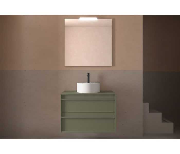 Mueble de baño con encimera de madera Salgar Attila Ambiente 18