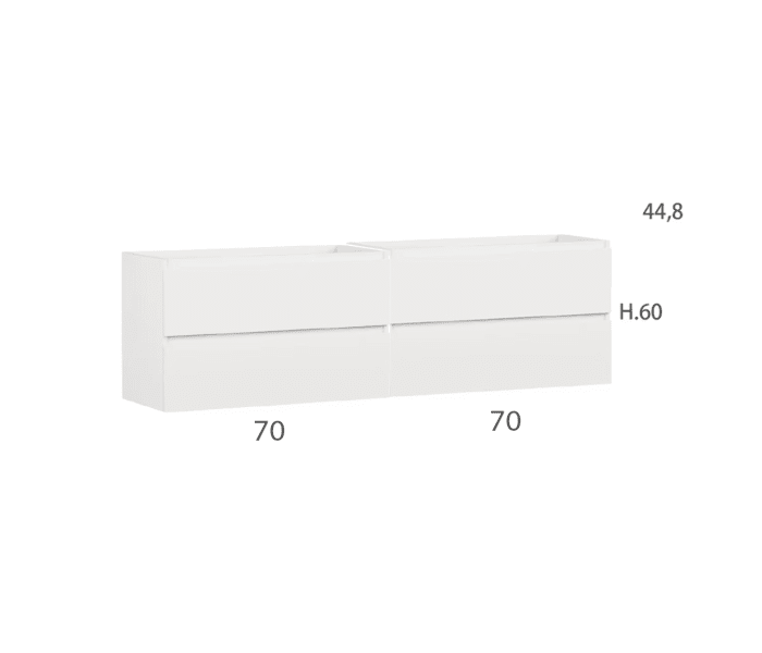 Mueble de baño color madera Bruntec Vilma Croquis 5