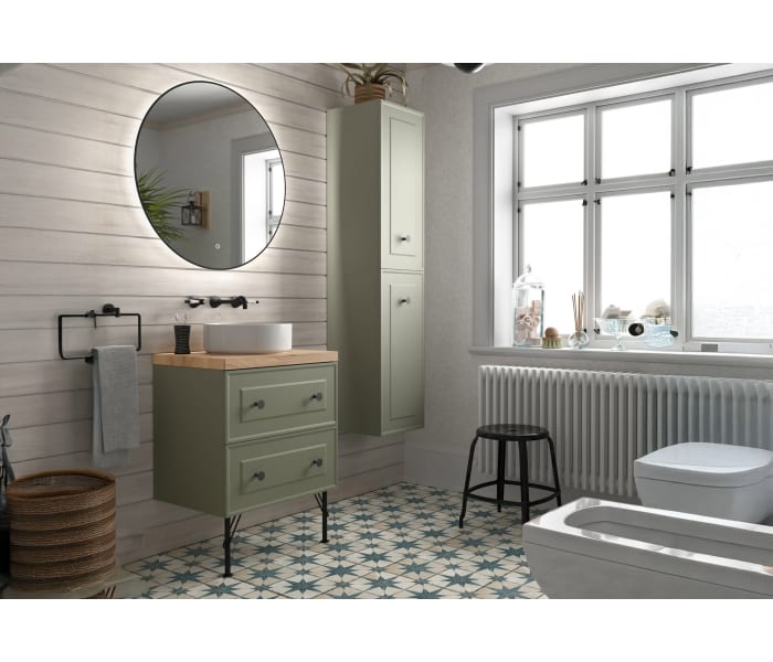 Mueble de baño con encimera de madera Salgar Renoir Principal 1