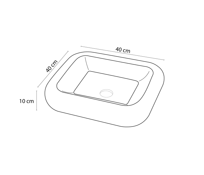 Lavabo de mármol natural Bruntec Dinámo Croquis 3