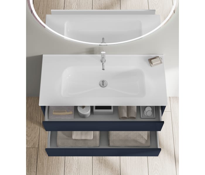 MUEBLE SANSA SUSPENDIDO LAVABO SOBRE ENCIMERA F46 ROYO