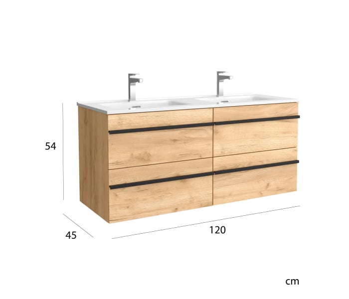 Conjunto mueble de baño fondo reducido 39 cm Salgar Almagro /  Todomueblesdebaño [2024]