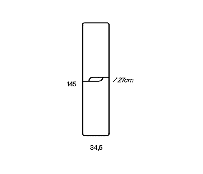 Columna de baño Viso Onda Croquis 7