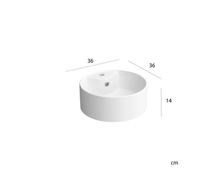 Conjunto mueble de baño con lavabo sobre encimera Salgar Born Detalle 1