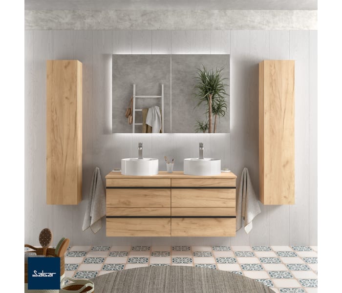 ▷ Mueble de baño lavabo sobre encimera