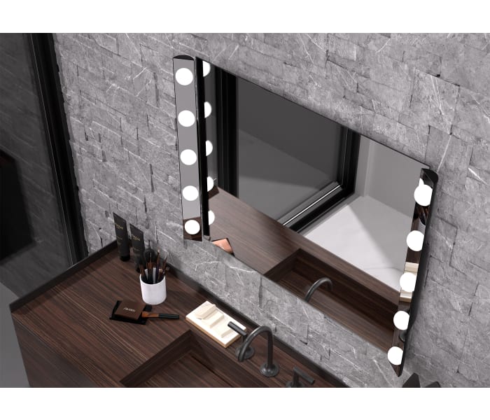 Espejo de baño con luz iluminaria Eurobath Hollywood Principal 0