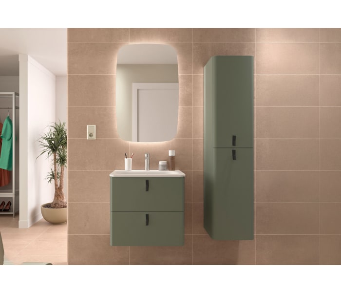 Conjunto mueble de baño con lavabo mineral solid Salgar Uniiq Principal 2
