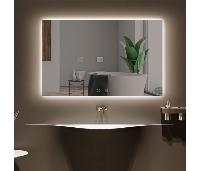 Mueble baño con espejo y luz