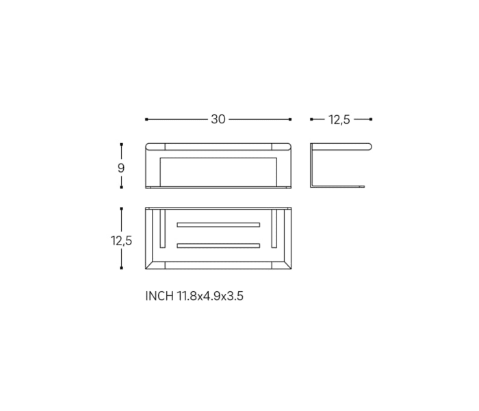 Jabonera de baño Cosmic Micra Croquis 4