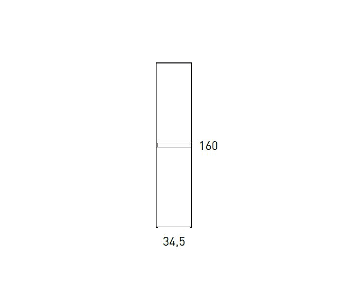 Columna de baño Visobath Basic Croquis 2