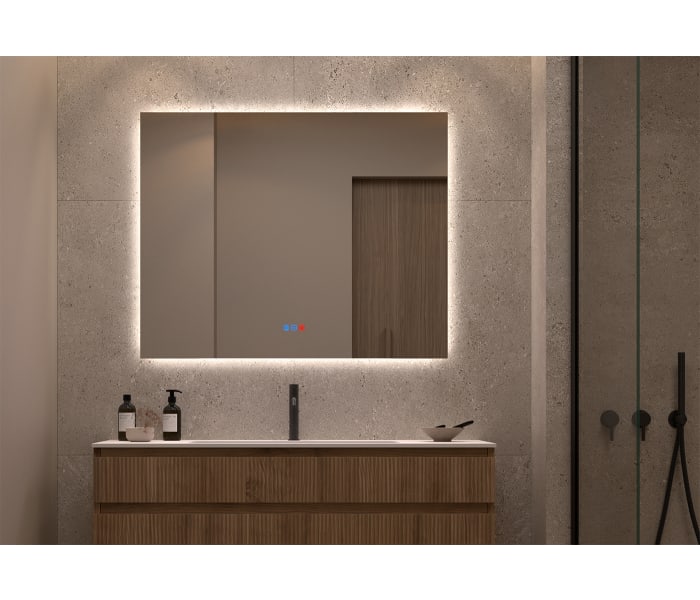 Espejo de baño con luz LED Bruntec Dune Principal 1