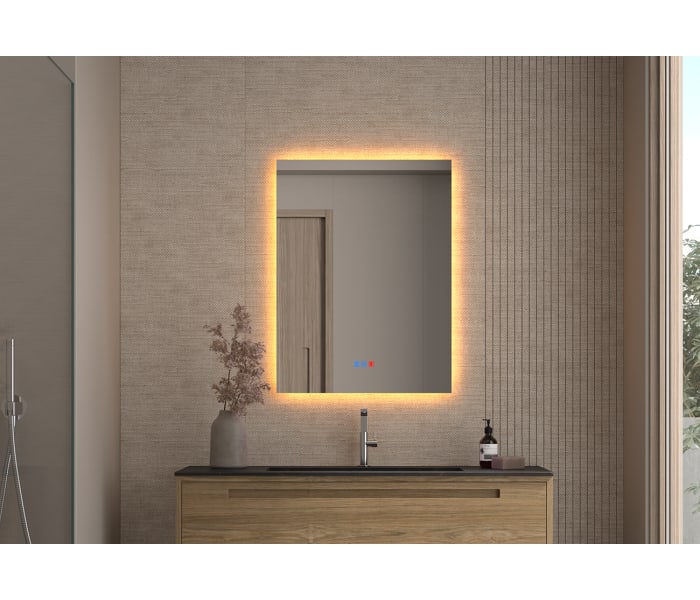 Espejo de baño con luz LED Bruntec Dune Principal 3