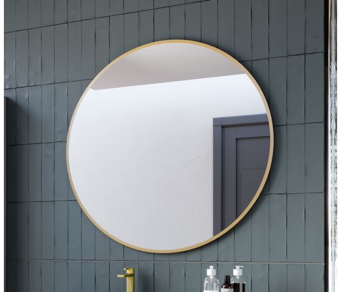 Espejo de baño Coycama Redondo Gold Ambiente 1