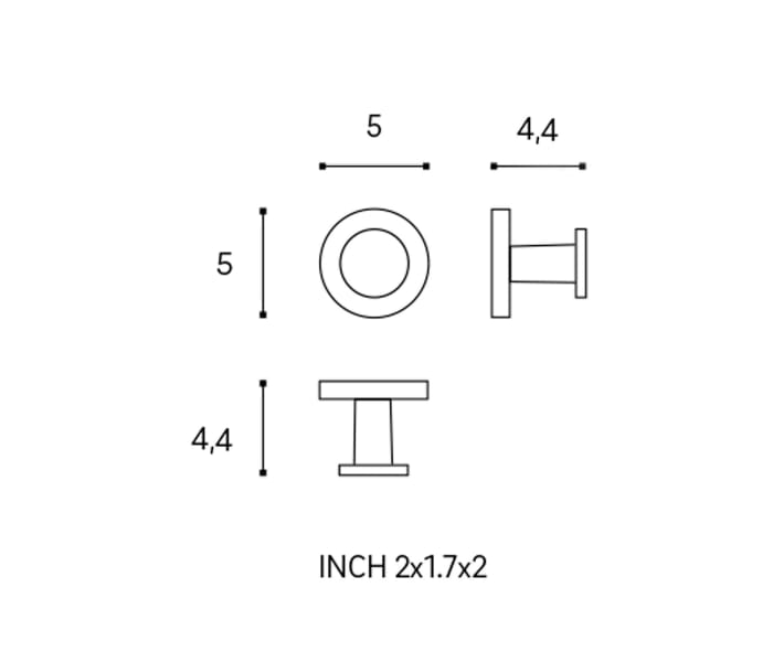 Pack 2 Perchas de baño Cosmic Start Croquis 5