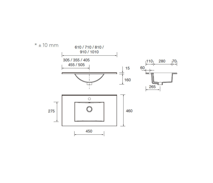 Conjunto mueble de baño Salgar Noja Croquis 29