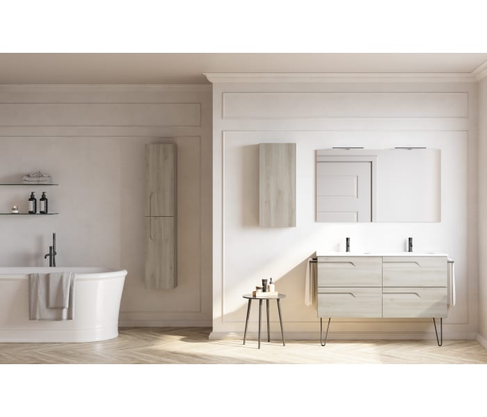 ROYO C0072610 VITALE Mueble de Baño con Lavabo 120 cm Blanco Brillo —  Bañoidea