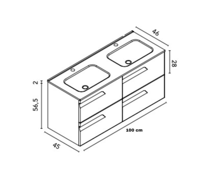 Conjunto mueble de baño Royo Vitale Croquis 9