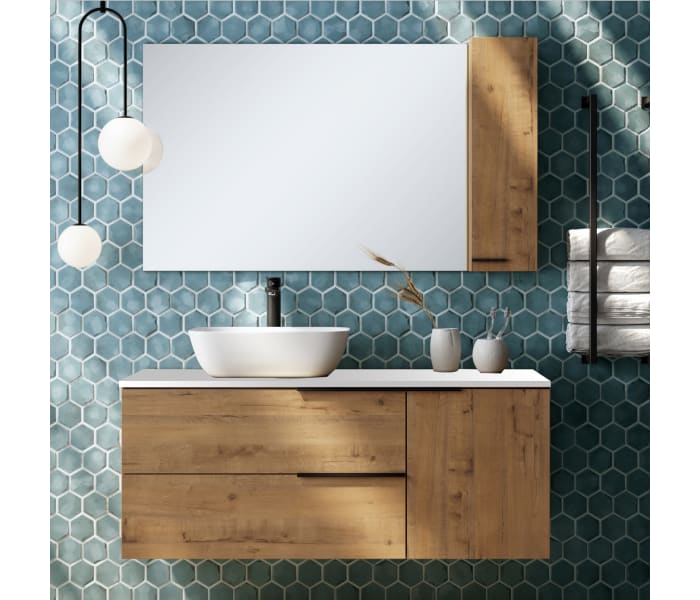 Mueble de baño con encimera de Solid Surface Coban Bruntec