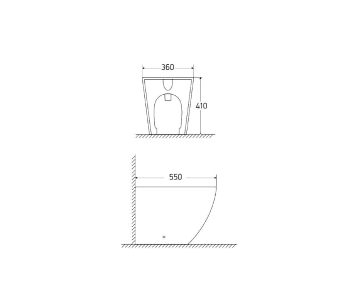 Bidé Bruntec Roundy Croquis 4
