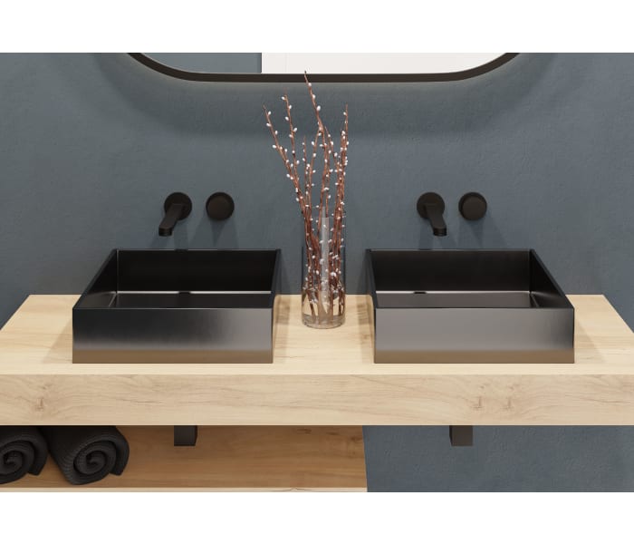 Lavabo sobre encimera Art and Bath Cube Ambiente 1