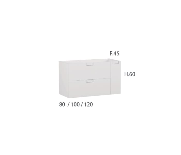 Mueble de baño Campoaras Luna Croquis 3