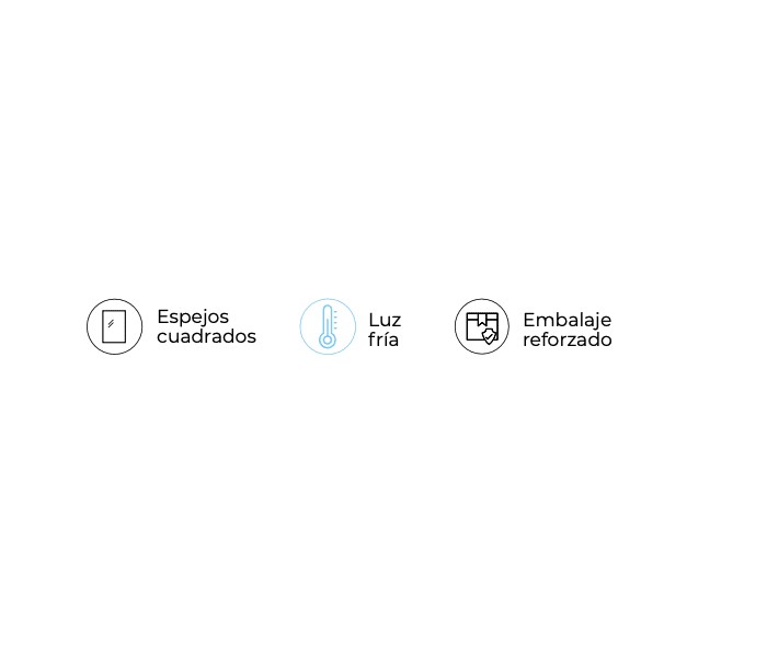 Espejo de baño con luz LED Ledimex Dinamarca Croquis 12