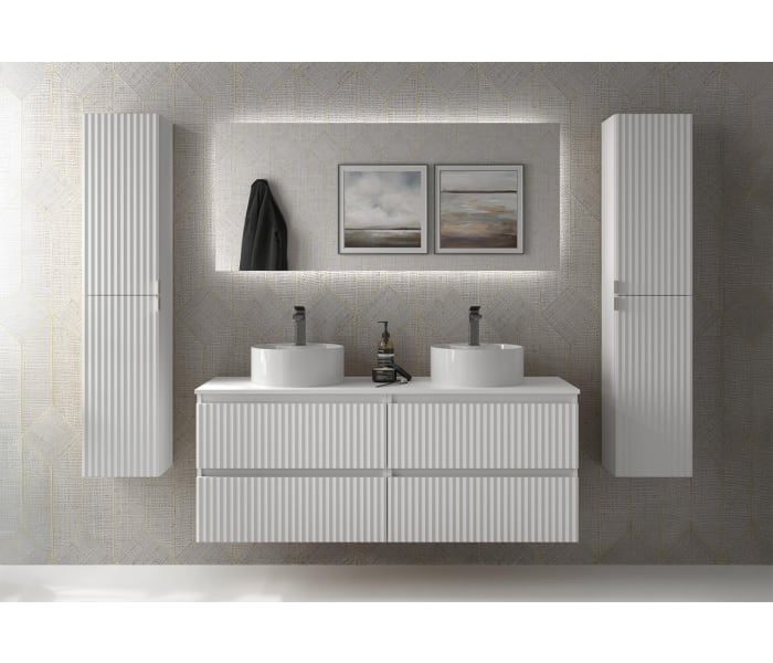 Conjunto mueble de baño Salgar Kira con lavabo sobre encimera Principal 2