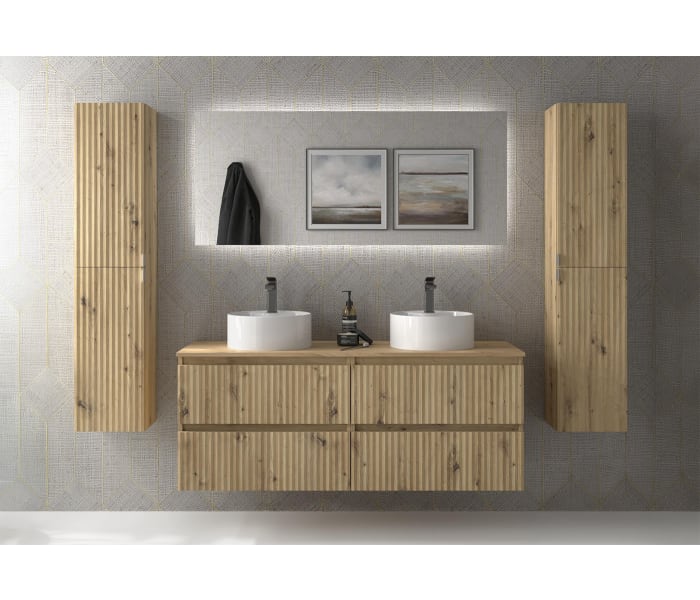 Conjunto mueble de baño Salgar Kira con lavabo sobre encimera Principal 0