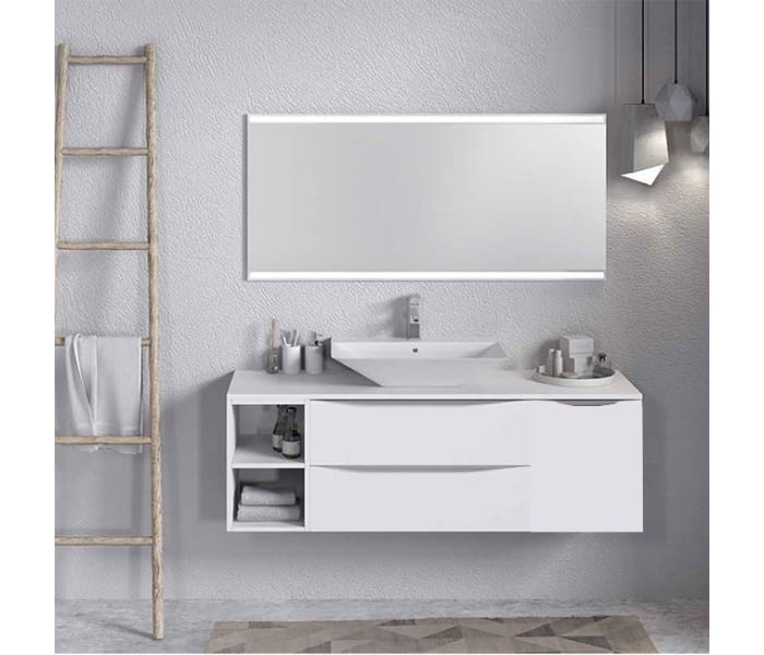 Mueble de baño con encimera de madera Landes Coycama Principal 0