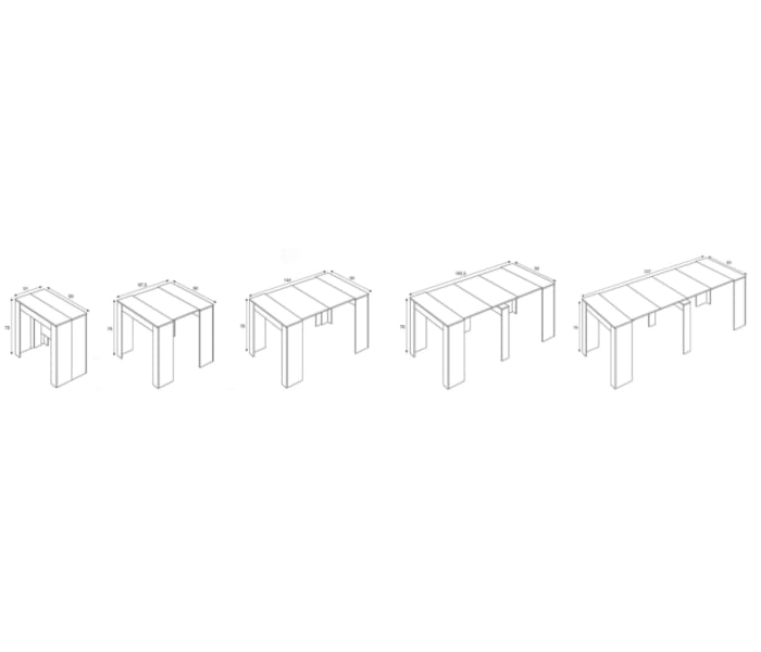 Mesa multifunción extensible Bruntec Detalle 11