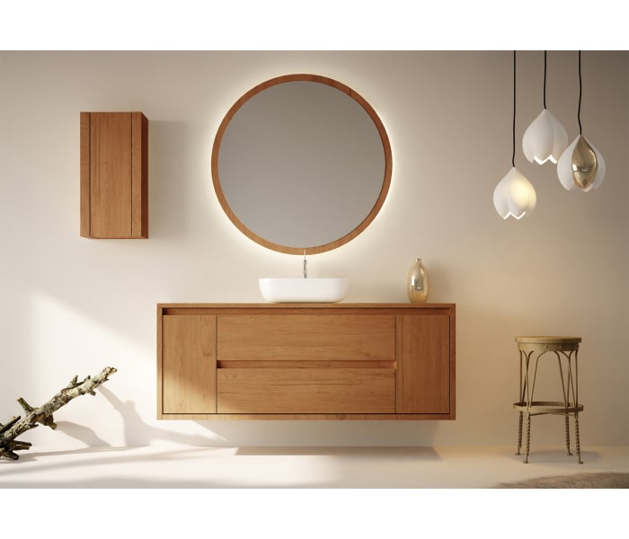 Mueble de baño con encimera de madera maciza Bruntec Alpes 13 Principal 1