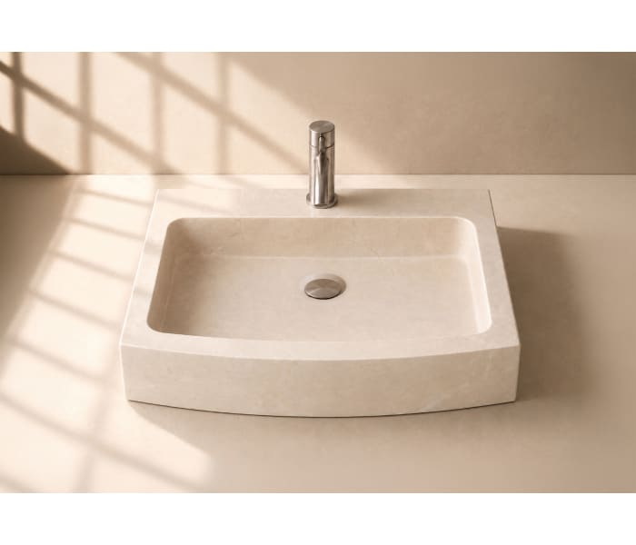 Lavabo de mármol natural Bruntec Pazant Ambiente 2